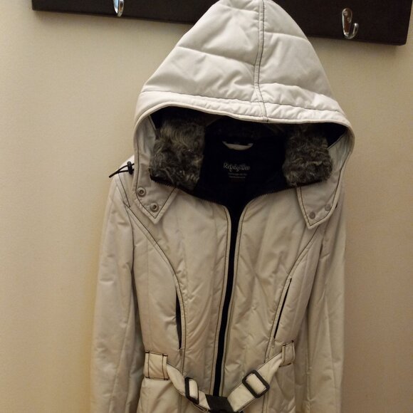 FALL / WINTER JACKET BELTED WHITE - Picture 5 of 6